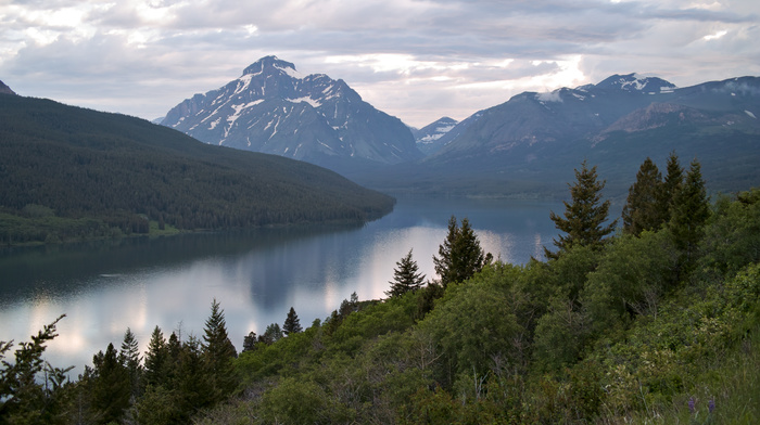 mountain, lake, nature
