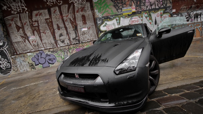 cars, graffiti