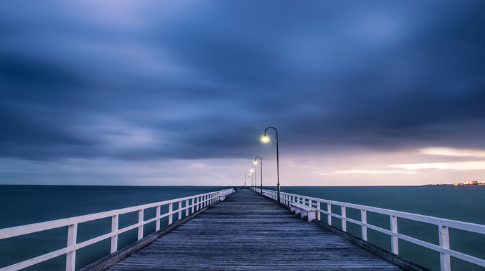 light, Australia, ocean, nature, sky, bridge