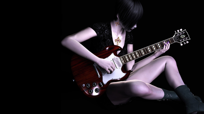 guitar, 3D