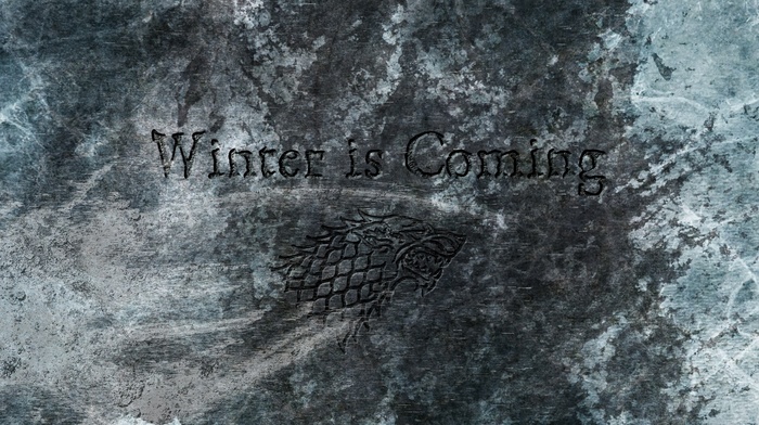 winter is coming, Game of Thrones, house stark, sigils, direwolf