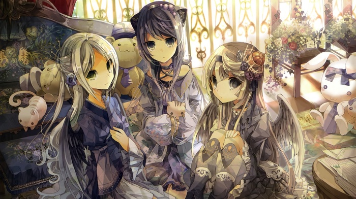 original characters, anime girls