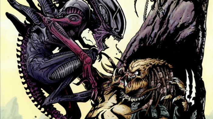 comics, Alien movie, Alien vs. Predator, predator movie