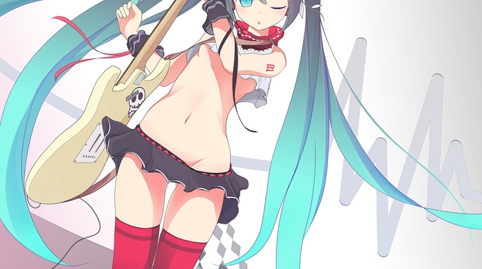 Hatsune Miku, guitar, Vocaloid