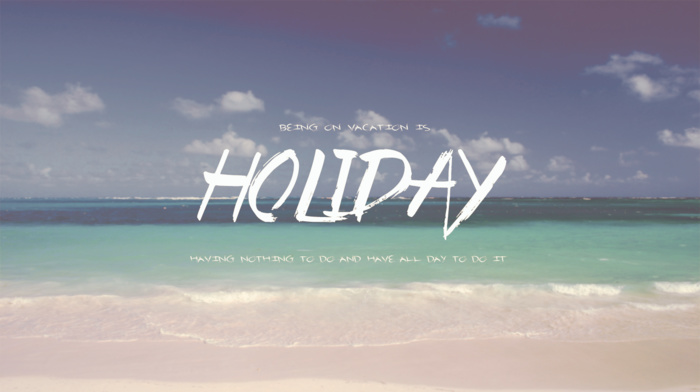 beach, holiday, summer, typography, sea