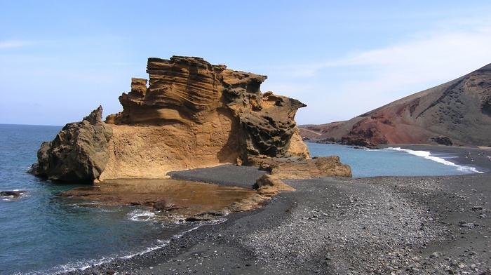 sea, coast, nature, cliff, rock