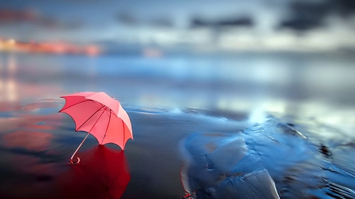 umbrella, beach, stunner