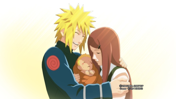 Namikaze Minato, anime, Naruto Shippuuden, Uzumaki Naruto, Uzumaki Kushina, video games