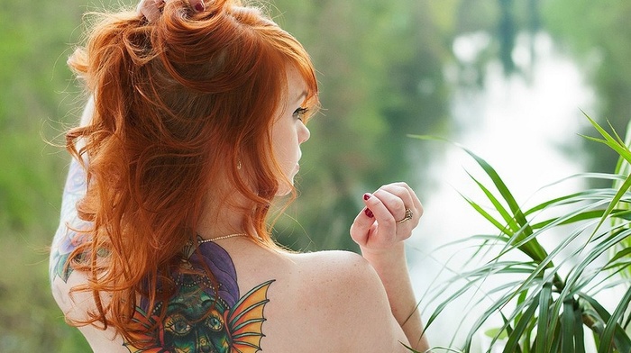 Suicide Girls, redhead, tattoo, girl