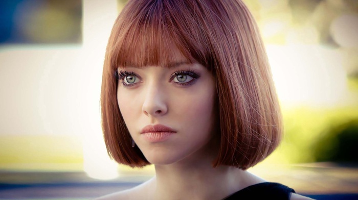 In Time, actress, redhead, girl, green eyes, face, Amanda Seyfried