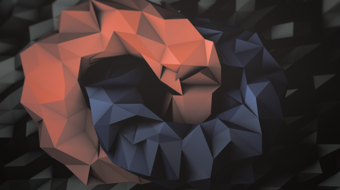 abstract, low poly