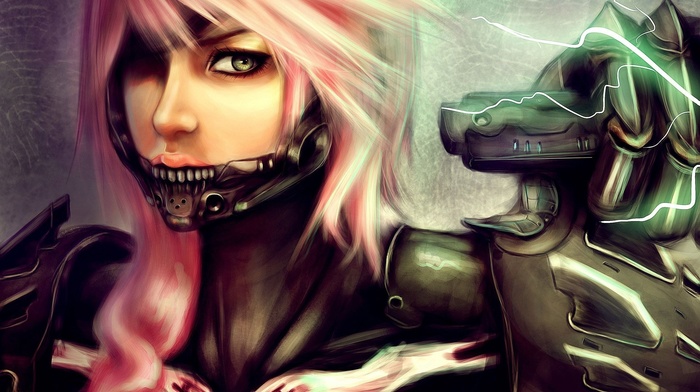 artwork, concept art, raiden, cyborg, Metal Gear Rising, fantasy art, genderswap, girl
