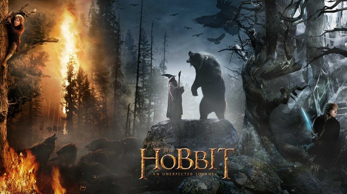 movies, The Hobbit An Unexpected Journey, gandalf, Bilbo Baggins