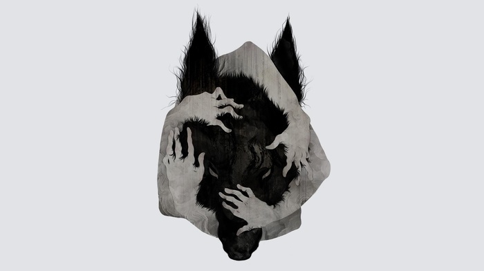 wolf, hands on head, werewolves