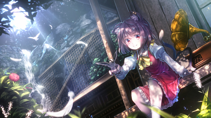 anime, touhou, Chen