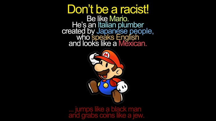 Super Mario, Racism, Super Mario Bros., Mario Bros.