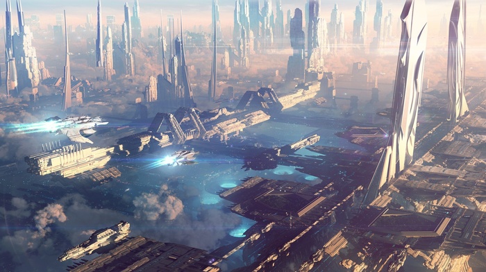 city, skyscraper
