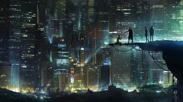 skyscraper, city