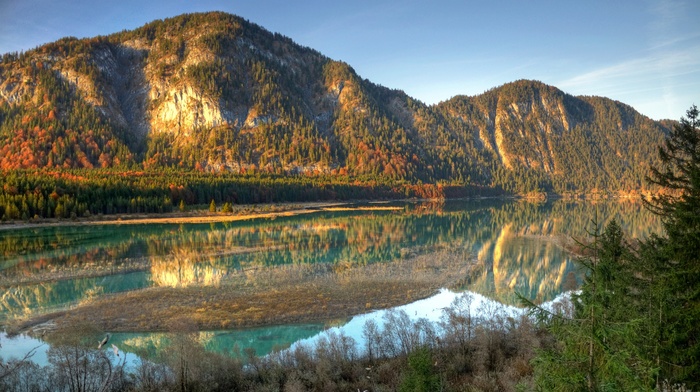 landscape, mountain, reflection, nature, lake