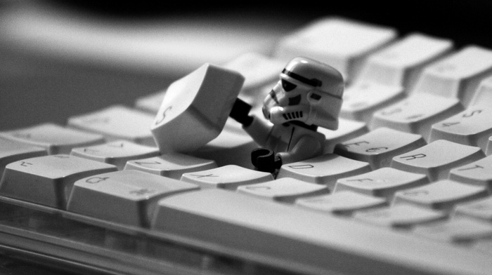 LEGO, stormtrooper, humor, Star Wars, white