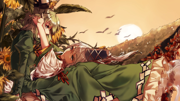 touhou, Soga no Tojiko, anime girls, Mononobe no Futo