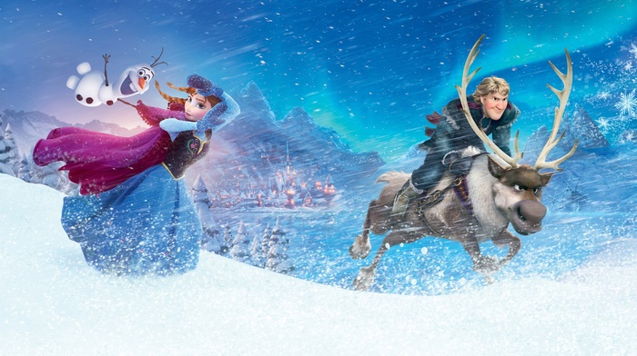 Frozen movie, Sven Frozen, Princess Anna, Kristoff Frozen, Olaf, movies