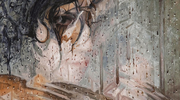 girl, Alyssa Monks, painting