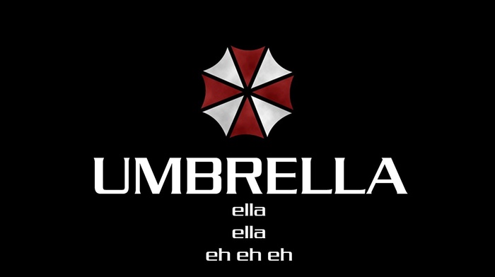 black, Umbrella Corporation, simple background