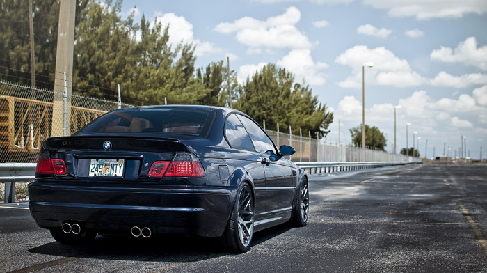 rear view, bmw, cars, road, tuning, BMW, m3