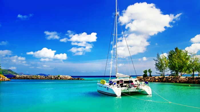 boat, catamaran