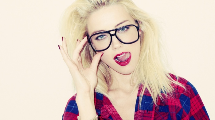 blonde, glasses, hipster photography