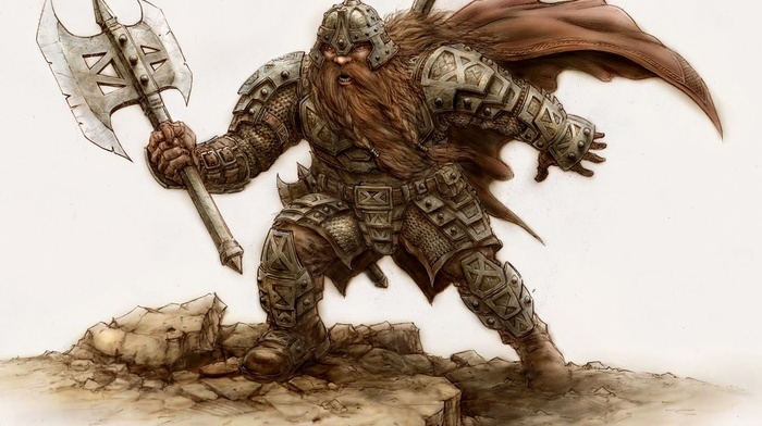 Gimli, dwarfs, Axe, The Lord of the Rings