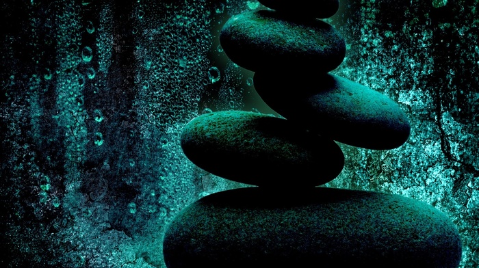 stone, water, minimalism