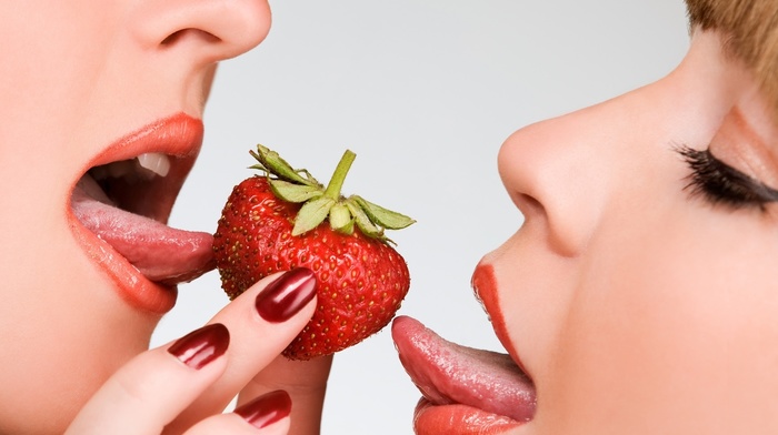 girls, strawberry