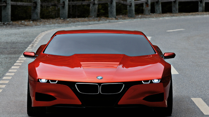 road, cars, BMW, Germany, automobile, red