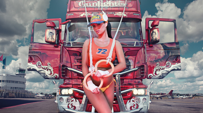 cars, girl