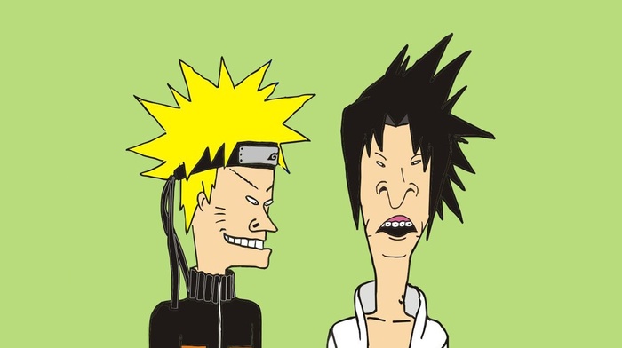 Beavis, beavis  butthead, Butthead, Uzumaki Naruto, Uchiha Sasuke, crossover