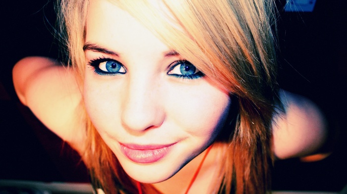 blue eyes, girl