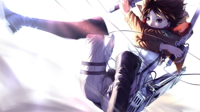 anime girls, Shingeki no Kyojin, Mikasa Ackerman, anime