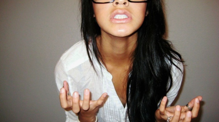 glasses, girl