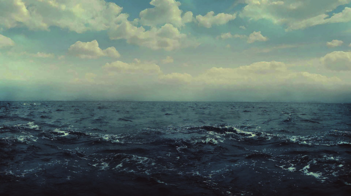 sea, nature, clouds, water