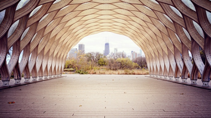 Chicago, city, sea, tunnel