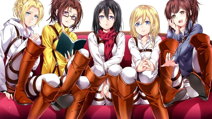 Shingeki no Kyojin, anime girls, anime