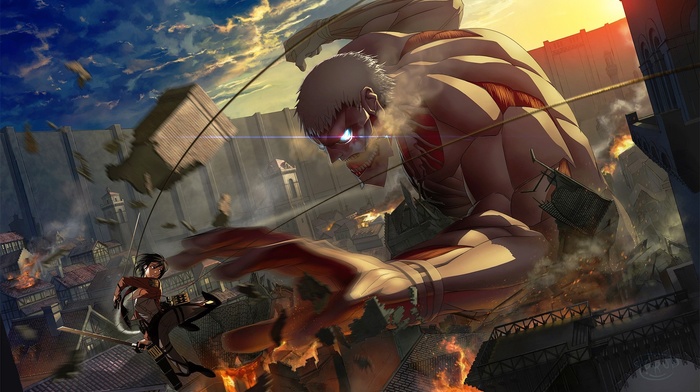 Shingeki no Kyojin, Mikasa Ackerman, anime, anime girls