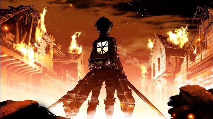 anime, Shingeki no Kyojin, Eren Jeager