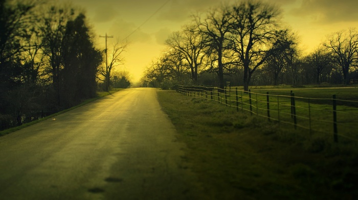 landscape, road