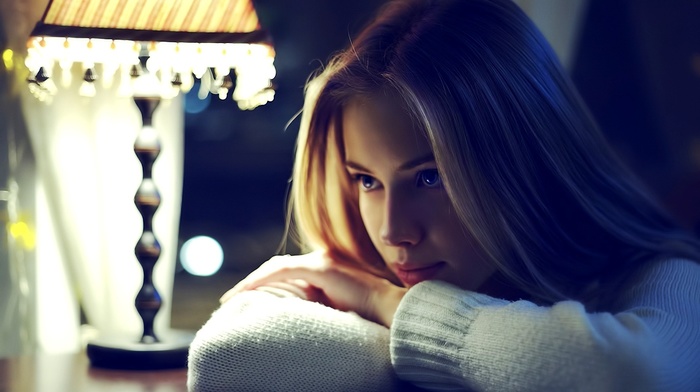 simple background, model, girl