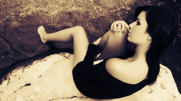 simple background, model
