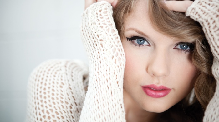 blue eyes, celebrity, Taylor Swift, blonde, netted