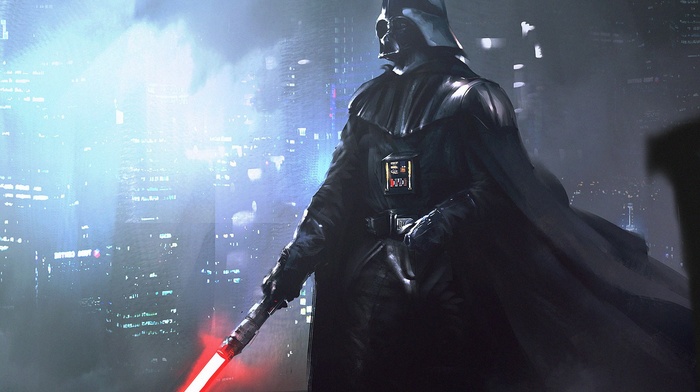 Star Wars, Sith, artwork, Darth Vader, lightsaber